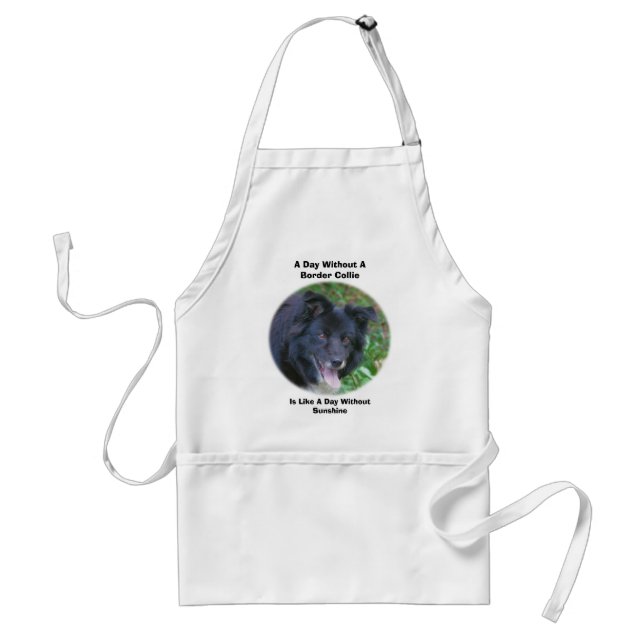 Love My Border Collie Cute Dog Standard Apron (Front)
