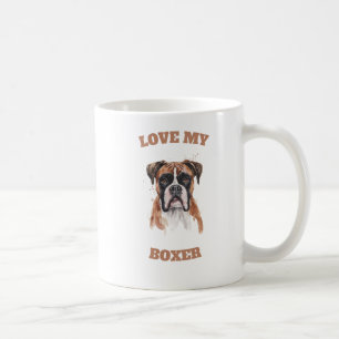 "Love My Boxer Dog Coffee Mug