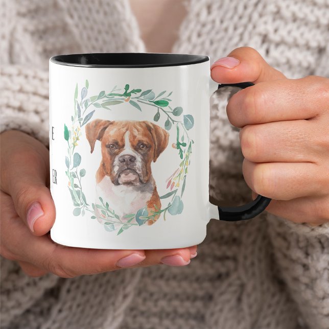 Love My Boxer Wreath Coffee Mug (Creator Uploaded)
