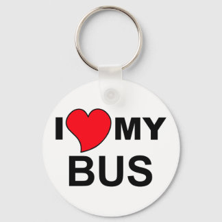 Love My Bus Key Ring