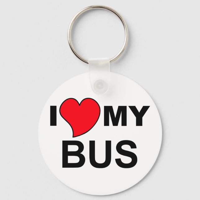 Love My Bus Key Ring (Front)