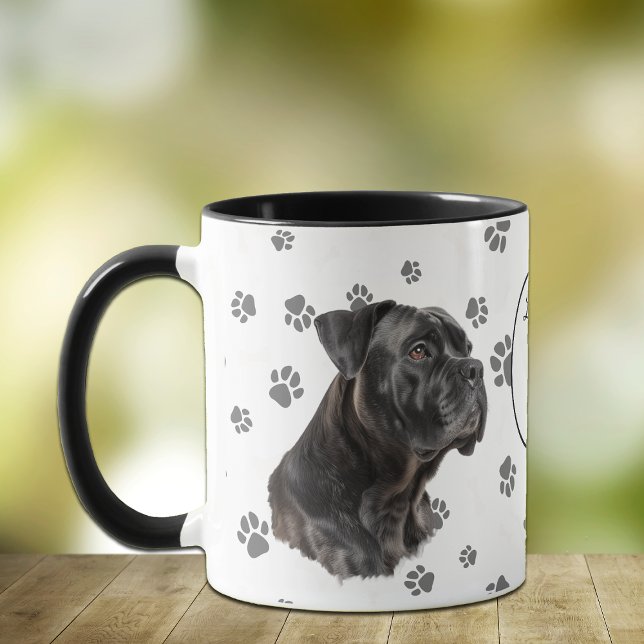 Love My Cane Corso Dog Pawprint Mug (Creator Uploaded)