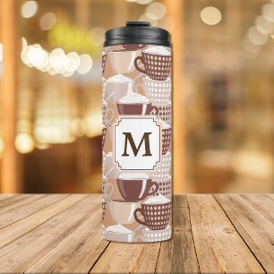 Love My Cappuccino Monogram Thermal Tumbler