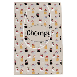 Love my cat Personalised Medium Gift Bag