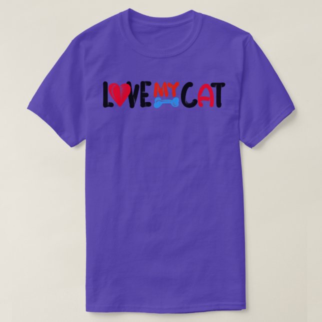 Love My Cat T-Shirt (Design Front)