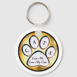 Love My Cats Key Chain