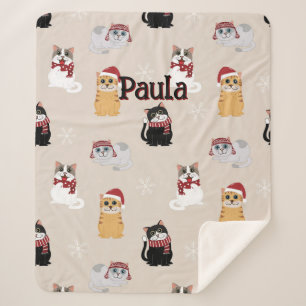 Love my cats sherpa blanket