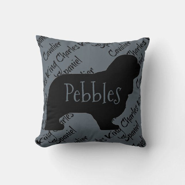 Love My Cavalier King Charles Spaniel Dog Pillow (Front)