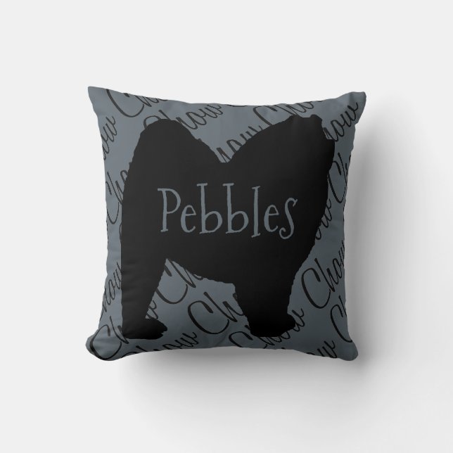 Love My Chow Chow Dog Pillow (Front)