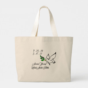 love my country large tote bag