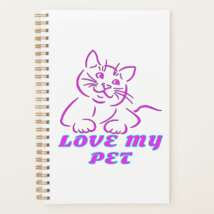 LOVE MY CUTE PINK PET CAT PLANNER