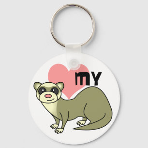 Love My Ferret Key Ring