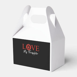 Love My Firefighter Fireman Wife Girlfriend Couple Favour Box