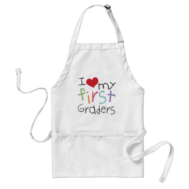 Love My First Graders Standard Apron (Front)