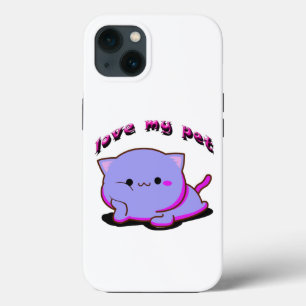 LOVE MY Fuchsia AND PURPLE KITTEN iPhone 13 Case