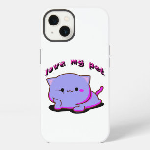 LOVE MY Fuchsia AND PURPLE KITTEN iPhone 13 Case