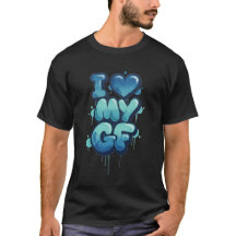 Love My GF T-Shirt – Cute Couple Love Graphic Tee