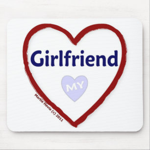 Love My Girlfriend Mouse Pad