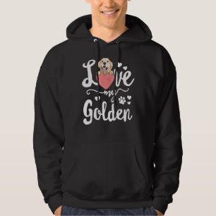 Love My Golden Retriever Dog Mama Mom Mother Adopt Hoodie