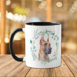 Love My Great Dane Wreath Coffee Mug