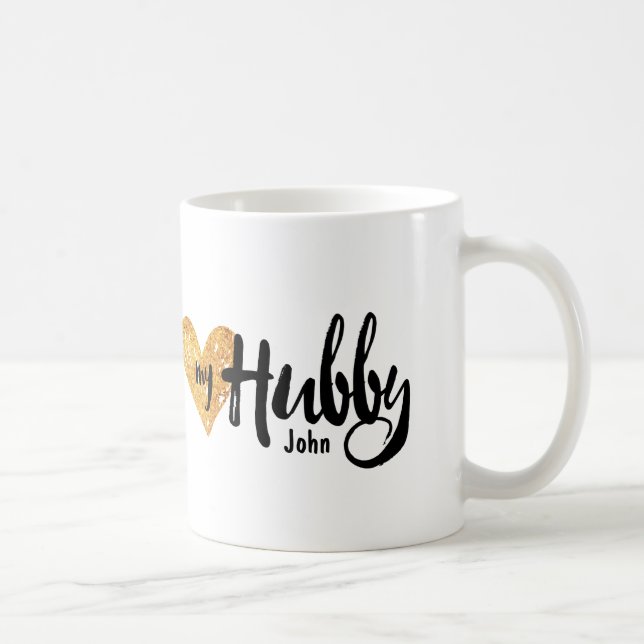 Love my Hubby Heart Mug (Right)