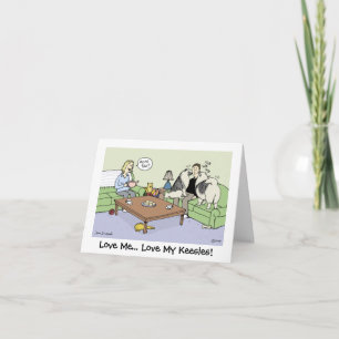 Love My Keeshonden Thank You Card