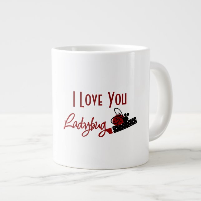 Love My Ladybug - Jumbo Mug (Front Right)