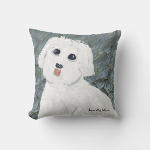 Love my Lhasa Square Pillow Hand Drawn