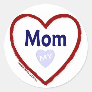 Love My Mum Classic Round Sticker