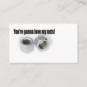 Love my nuts busienss cards. business card