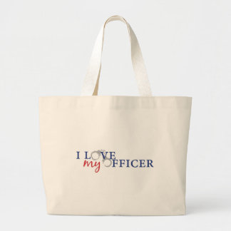 Love My Officer Large Tote Bag