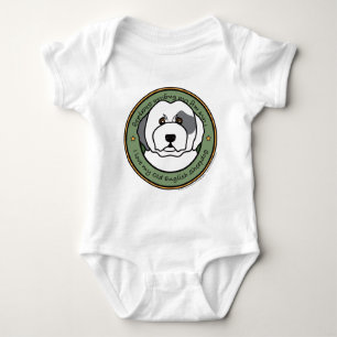 Love My Old English Sheepdog Baby Bodysuit
