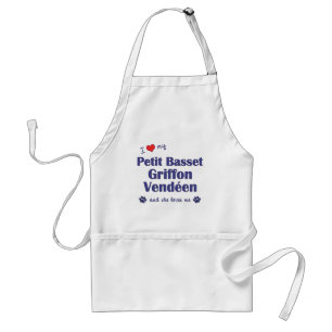 Love My Petit Basset Griffon Vendeen (Female Dog) Standard Apron