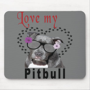 Love My Pitbull Mouse Pad