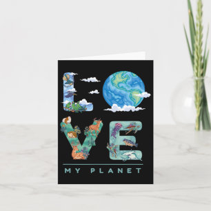 Love My Planet Earth Day Environment Card