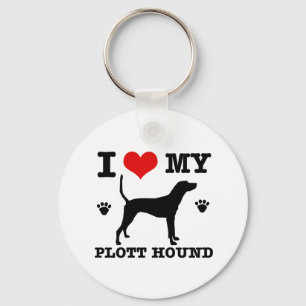 Love my plott hound key ring
