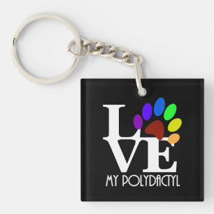 LOVE My Polydactyl Key Ring