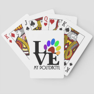 LOVE My Polydactyl Playing Cards