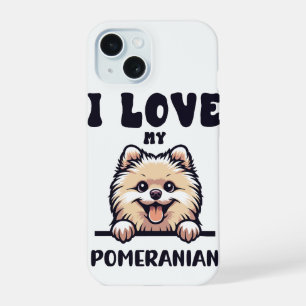 Love My Pomeranian Dog iPhone 15 Case
