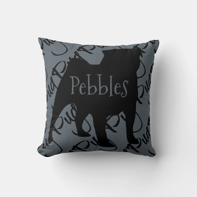 Love My Pug Pillow (Front)