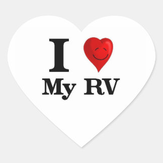 Love My Recreational Vehicle Heart Sticker