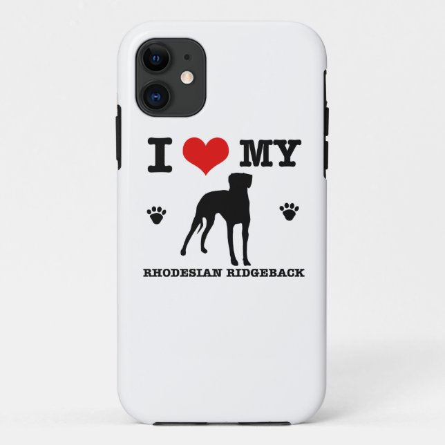 Love my Rhodesian Ridgeback Case-Mate iPhone Case (Back)