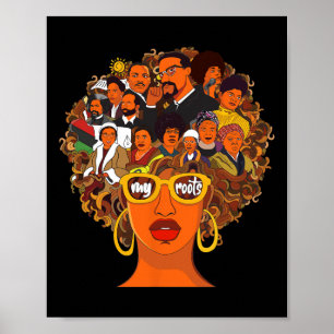Love My Roots Back Powerful Black History Month Dn Poster