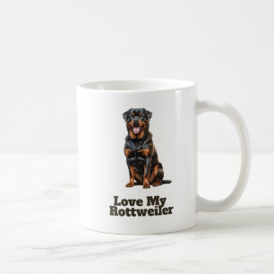 "Love My Rottweiler Coffee Mug