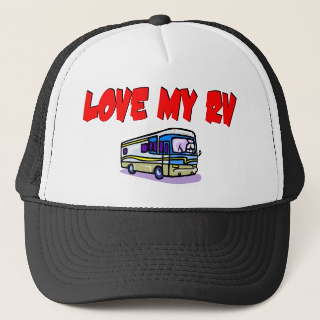 Love My RV Trucker Hat (Front)