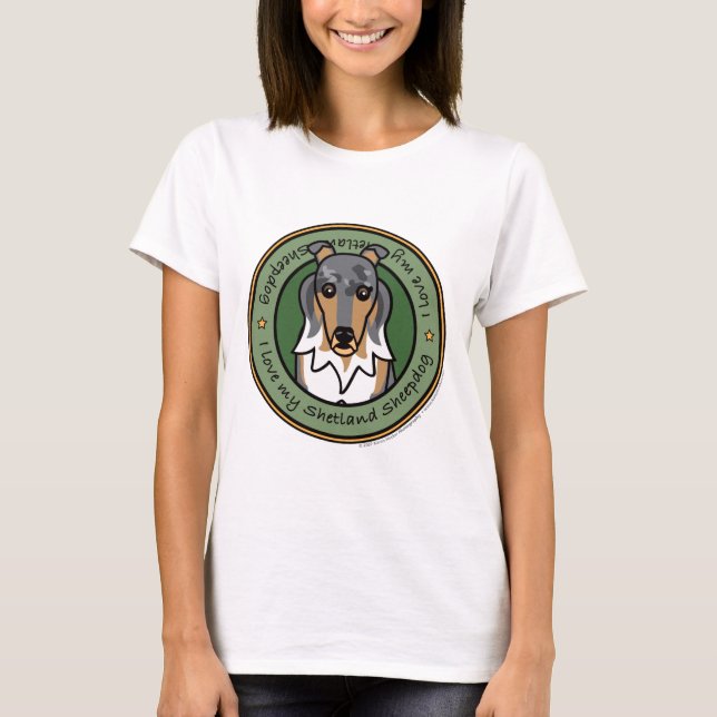 Love My Sheltie T-Shirt (Front)