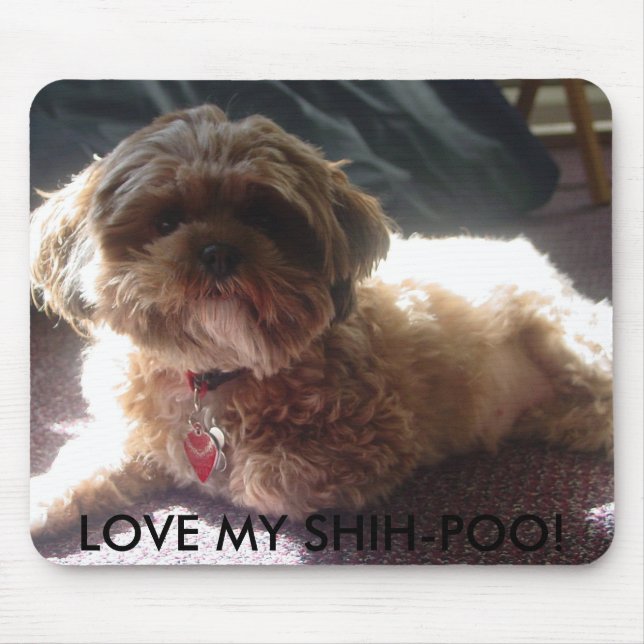 LOVE MY SHIH-POO! MOUSE PAD (Front)
