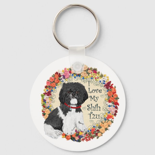 Love My Shih Tzu Key Ring (Front)