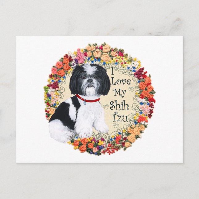 Love My Shih Tzu Postcard (Front)