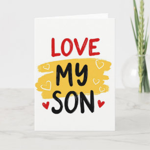 Love My Son Greeting Card